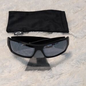 Oakley Matte Black Gascan Sunglasses with Pouch